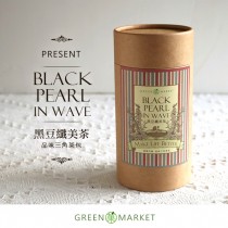 波光裡的黑珍珠-黑豆纖美茶 12入罐裝 (三角茶包)